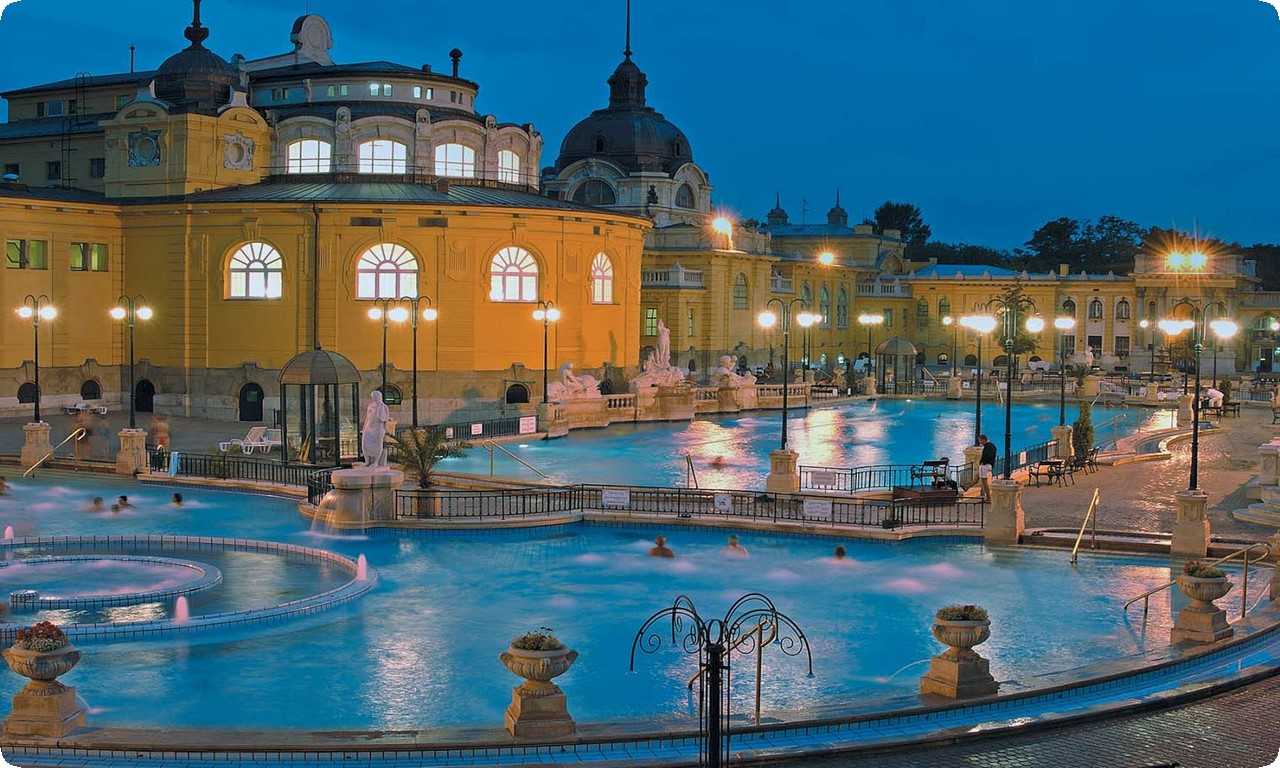 Термальные ванны Сечени - курортный комплекс в Венгрии с горячими источниками и минеральной водой.