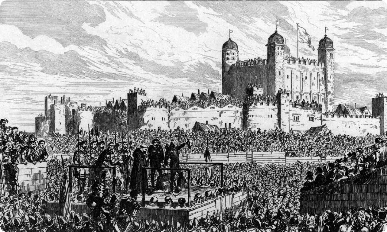 Изображение Лондонского Тауэра, места многих казней